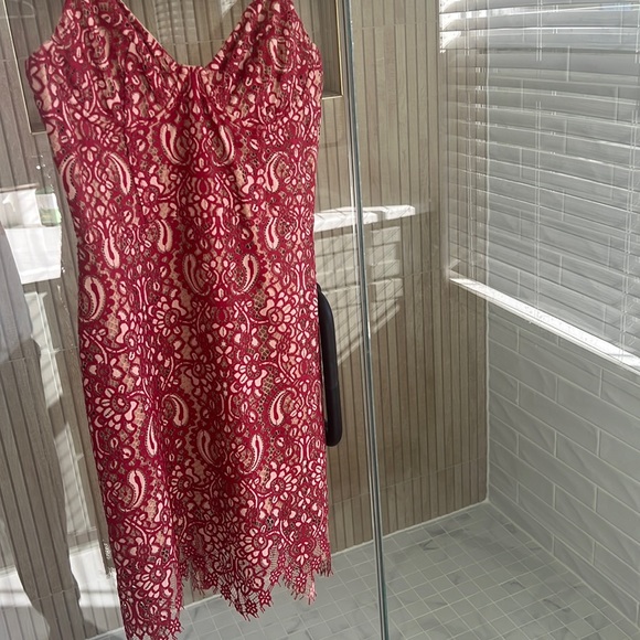 For Love and Lemons Vika Mini Dress in Red - Picture 3 of 11